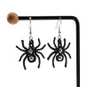 Gepolijst RVS Haakoorbellen - Micro Macramé Spinnen Oorbellen Halloween