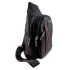 Crossbodytas Unisex - Zwarte Oxford-stof - Schoudertas met 4 Vakken