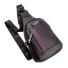 Crossbodytas Unisex - Zwarte Oxford-stof - Schoudertas met 4 Vakken