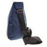 Crossbodytas Unisex - Blauwe Oxford-stof - Schoudertas met 4 Vakken