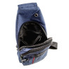 Crossbodytas Unisex - Blauwe Oxford-stof - Schoudertas met 4 Vakken