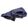 Crossbodytas Unisex - Blauwe Oxford-stof - Schoudertas met 4 Vakken