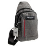 Crossbodytas Unisex - Grijze Oxford-stof - Schoudertas met 4 Vakken