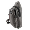 Crossbodytas Unisex - Grijze Oxford-stof - Schoudertas met 4 Vakken