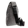 Crossbodytas Unisex - Grijze Oxford-stof - Schoudertas met 4 Vakken