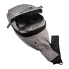Crossbodytas Unisex - Grijze Oxford-stof - Schoudertas met 4 Vakken