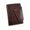 Verticale Portemonnee van Bruine Rundleer met muntvak en kaarthouders
