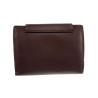 Verticale Portemonnee van Bruine Rundleer met muntvak en kaarthouders