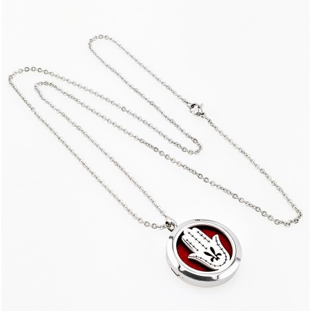 Aromatherapie Etherische Olie Diffuser Ketting met Medaillon Hand van Fatima