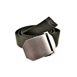 Legergroen Canvas Riem Heren - 4cm Breed - Taillemaaten 120 cm Riem