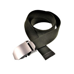 Legergroen Canvas Riem Heren - 4cm Breed - Taillemaaten 120 cm Riem