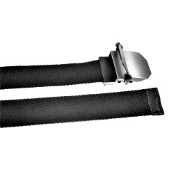 Zwarte Canvas Riem Heren - 4cm Breed - Taillemaat 130cm