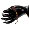 Dames Micromacramé Engelenarmband met Verguld RVS en Tijgeroogsteen