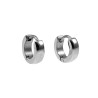 ∅10mm x 3mm Oorbellen Unisex - Gepolijst RVS - Oorringen Dames - Heren