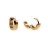 ∅10mm x 3mm Oorbellen Unisex - Verguld RVS - Oorringen Dames - Heren