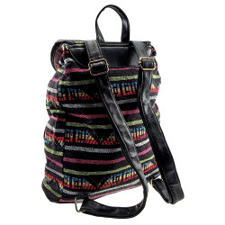 Boho Rugzak Dames - Multicolor Canvas Rugzak