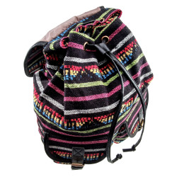 Boho Rugzak Dames - Multicolor Canvas Rugzak