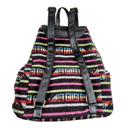 Boho Rugzak Dames - Multicolor Canvas Rugzak