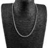 Unisex RVS ketting met Diamantgeslepen Cubaanse Schakels - 50cm - 3mm