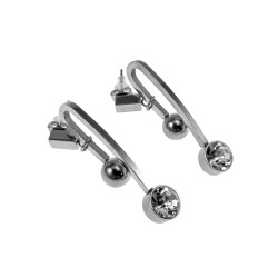 Lange Oorbellen Dames - Gepolijst RVS - Minimalistisch Design