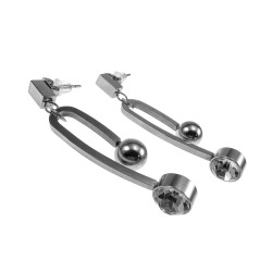 Lange Oorbellen Dames - Gepolijst RVS - Minimalistisch Design