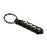 Zwart-Groen Paracord Sleutelhanger met RVS Hexmoeren - Handgemaakt