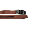 Donkerbruin Glanzend Echt Leer - Automatische Riem zonder Gaatjes