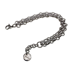 Bredte Armband Unisex - Gepolijst RVS Schakelsarmband - Handgemaakt