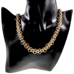 Verguld RVS - 60cm x 12mm - Ketting Unisex - Handgemaakt door esde2