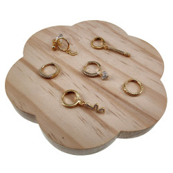 Gold Plated Oorbellen Set-6 stuks met Bedels Hart, Maan, Slang & Meer