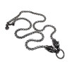 Stoere Heren RVS Ketting met Wolf Hoofd Design - 65 cm, 5 mm - esde2
