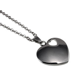 Dames Ketting met Hart Hange - Gepolijst RVS - Verstelbaar 55-60 cm