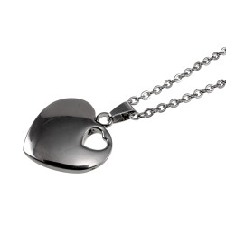 Dames Ketting met Hart Hange - Gepolijst RVS - Verstelbaar 55-60 cm