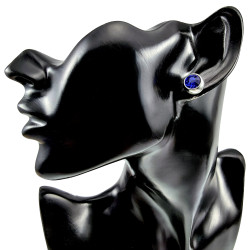 RVS Kabelketting met Grote Zirkonia Hanger + Oorbellen - 45-50 cm