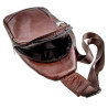 Roodbruine Leren Crossbody Unisex  Schoudertas - Slingbag Heren Dames