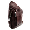 Roodbruine Leren Crossbody Unisex  Schoudertas - Slingbag Heren Dames