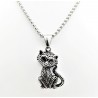 Roestvrijstalen Amulet Kat-hanger (exclusief ketting)