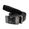 Heren Automatische Zwarte Riem zonder Gaatjes met Decoratieve 3D-Ram
