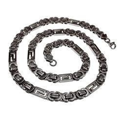 RVS Platte Koningsketting Heren - Lengte 60cm - Brede 8mm