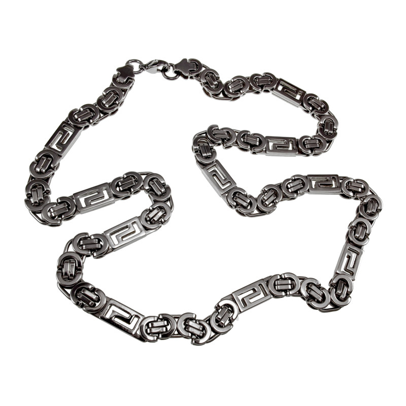 RVS Platte Koningsketting Heren - Lengte 60cm - Brede 8mm