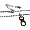 RVS Kabelketting met Oneindigheidssymbool van Keramiek - 45 tot 50 cm