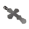 Jasseron-Ketting met Robuuste RVS Kruis Hanger met Zwarte PVD-Coating
