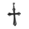 Jasseron-Ketting Grote Gepolijste Kruishanger met Decoratieve Details