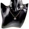 Goudkleurig RVS Ketting met Turks Oog Hanger Verstelbaar 40 tot 45cm