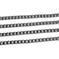 Zilverkleurig RVS Ketting met Turks Oog Hanger Verstelbaar 40 tot 45cm