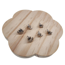 316L RVS Set 3-Paar Oorbellen van Maan- en Sterrenmotief - Dames