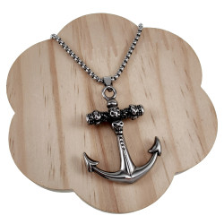 Ankerhanger Heren - RVS - Nautische Anker Hanger Doodskop Desing