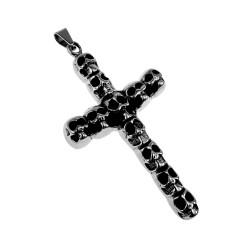 60cm x 3mm Jasseron-ketting + Kruishanger - RVS - Heren