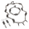 Complete Dames Set Ketting + Armband + Oorbellen - Handgemaakte RVS