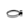 Gepolijst RVS Ring met Parelmoer accent en Verwisselbare Zirkoniasteen